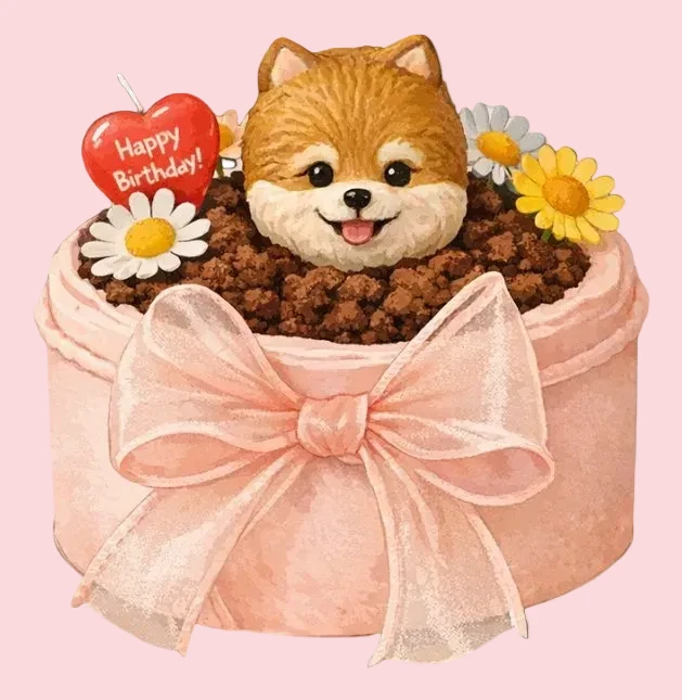 Pink Paw Cake