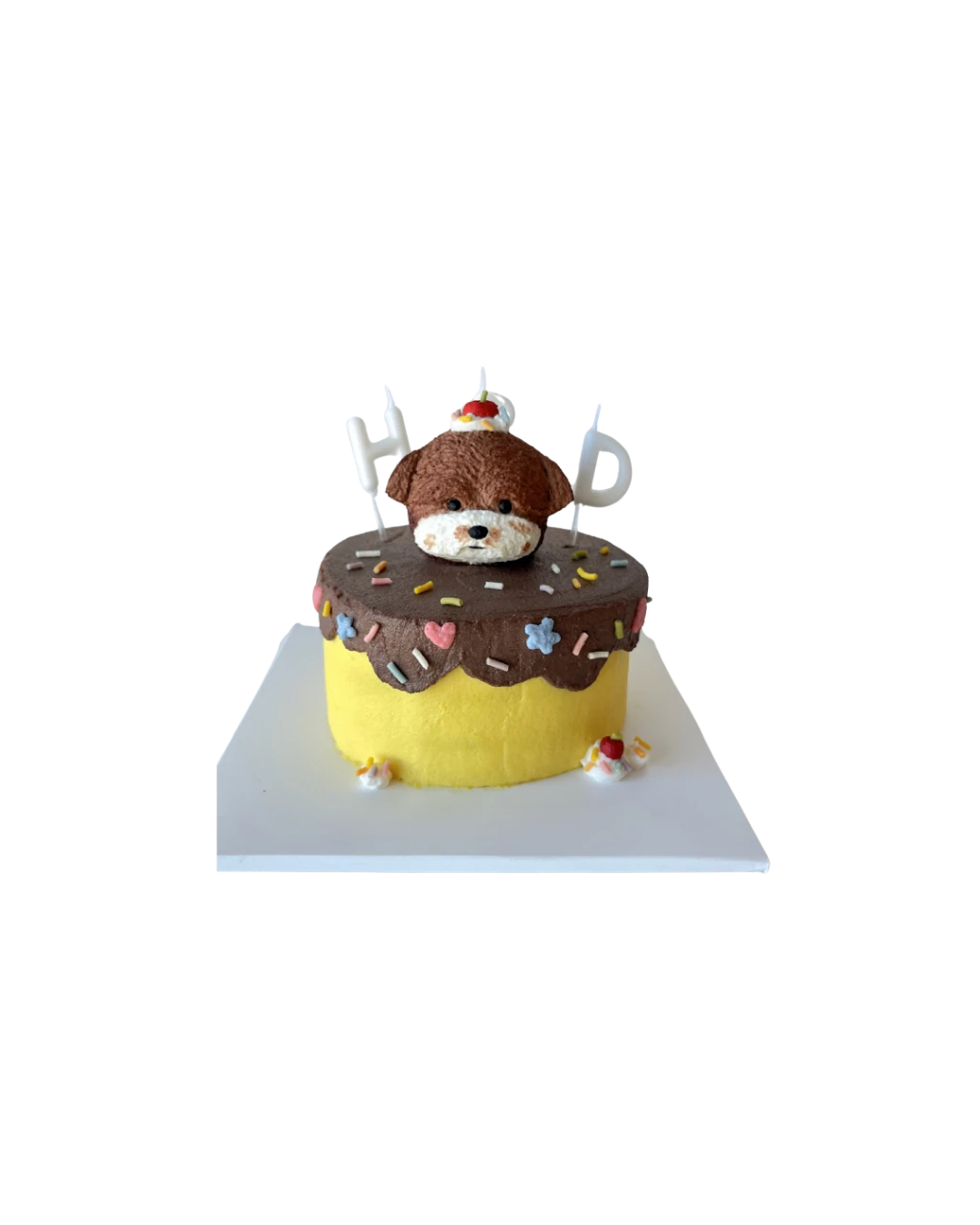 Custom Topper Cake - Pink Paw Dog Bakery
